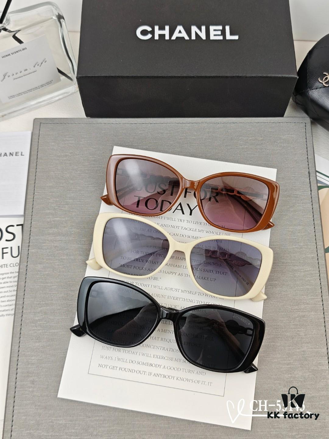 CHANEL France - POLARIZED HD Resin Lens Sunglasses, Lightweight TR Frame, Model 55143