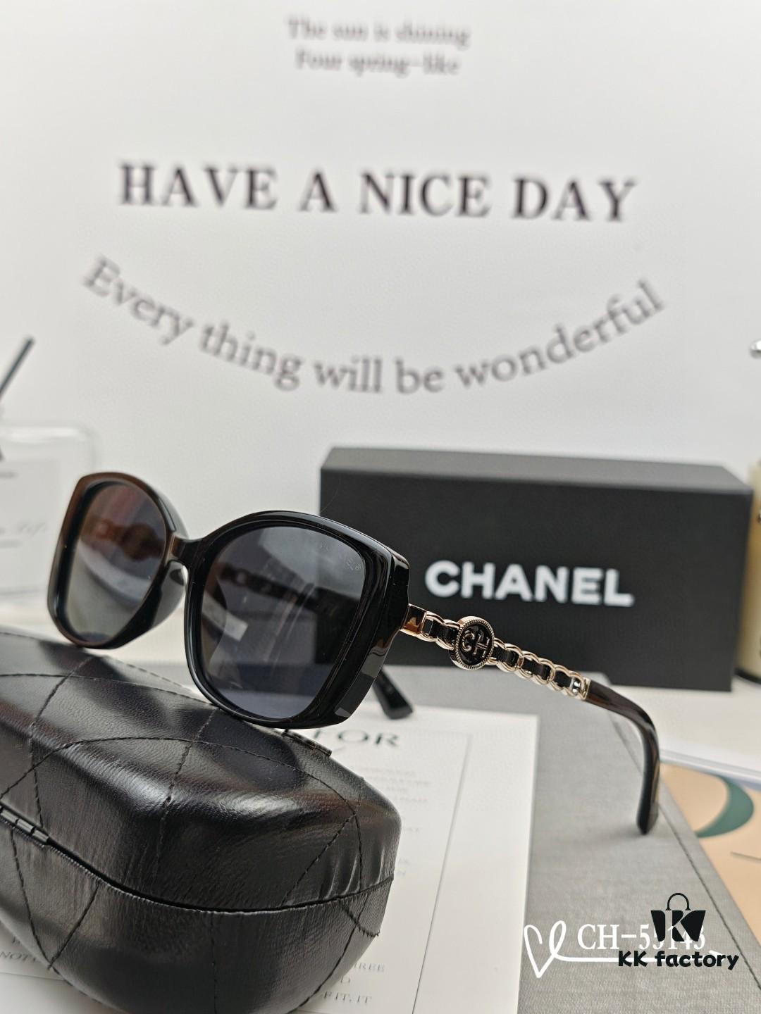 CHANEL France - POLARIZED HD Resin Lens Sunglasses, Lightweight TR Frame, Model 55143