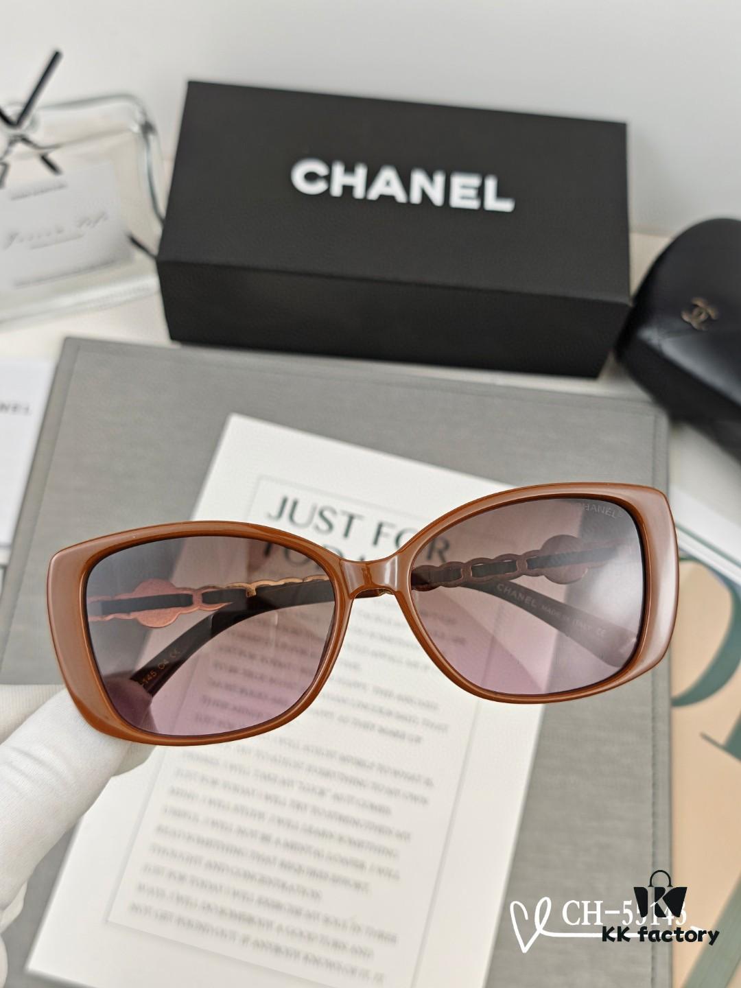 CHANEL France - POLARIZED HD Resin Lens Sunglasses, Lightweight TR Frame, Model 55143