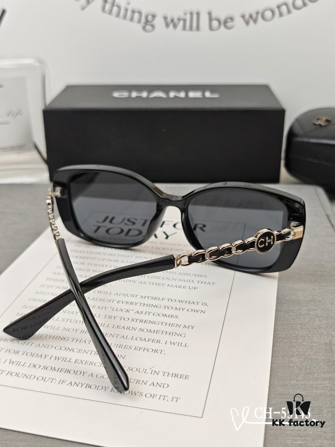 CHANEL France - POLARIZED HD Resin Lens Sunglasses, Lightweight TR Frame, Model 55143