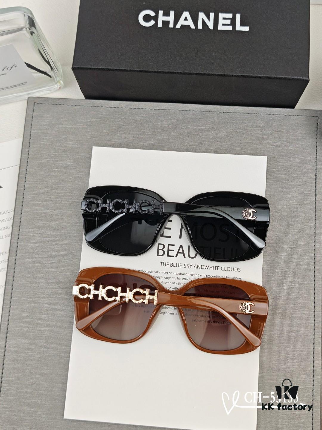 CHANEL France - New Lightweight Fashion Sunglasses with Polarized HD Lenses, TR Frame for Comfortable Wear