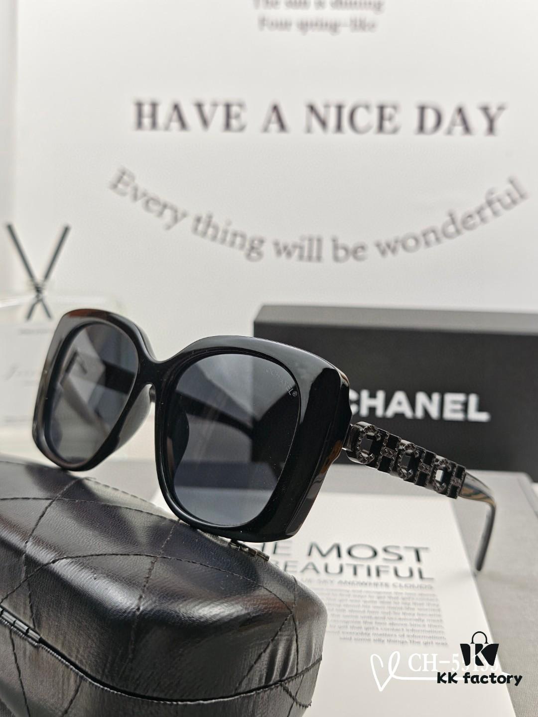 CHANEL France - New Lightweight Fashion Sunglasses with Polarized HD Lenses, TR Frame for Comfortable Wear