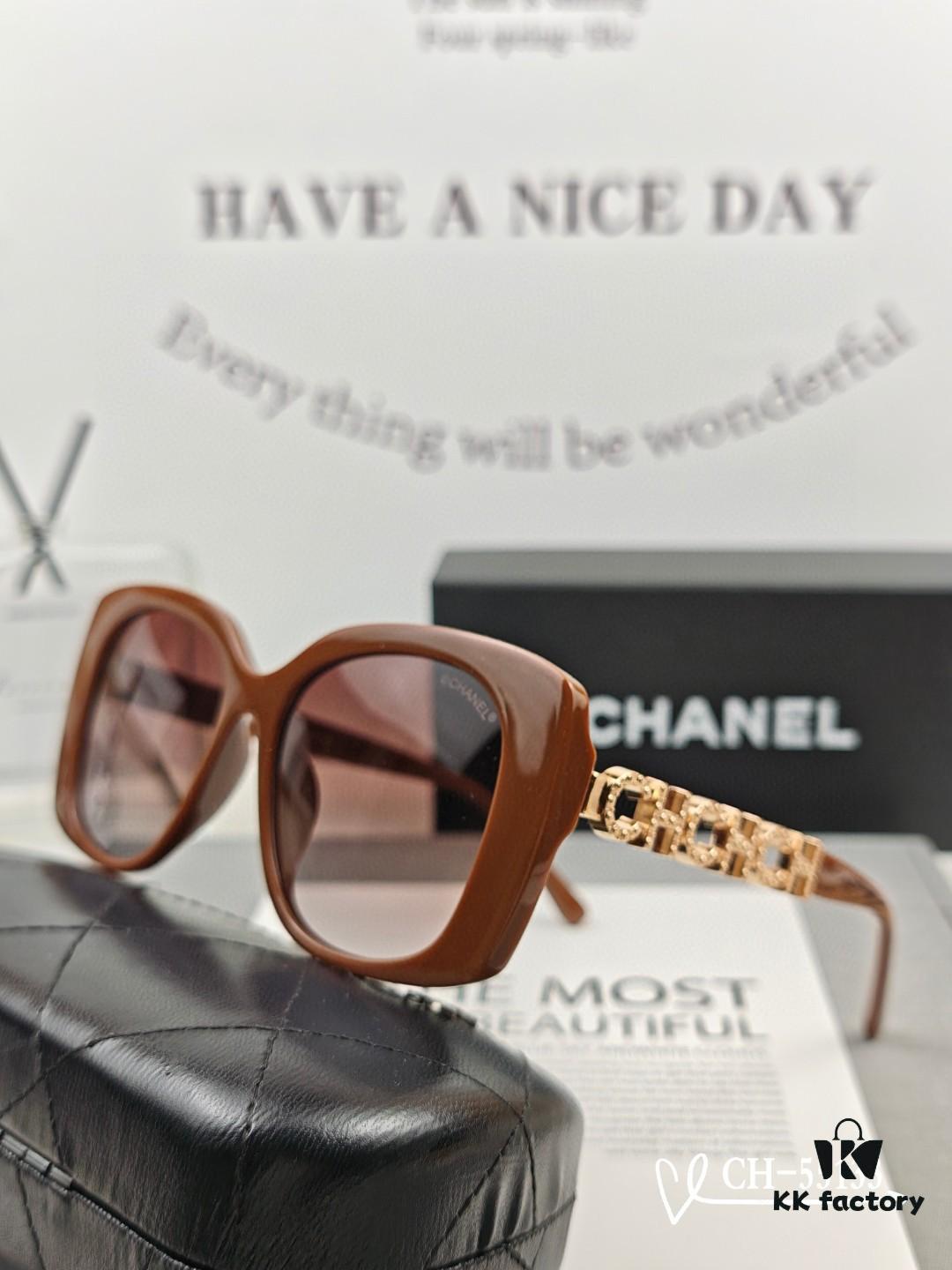 CHANEL France - New Lightweight Fashion Sunglasses with Polarized HD Lenses, TR Frame for Comfortable Wear