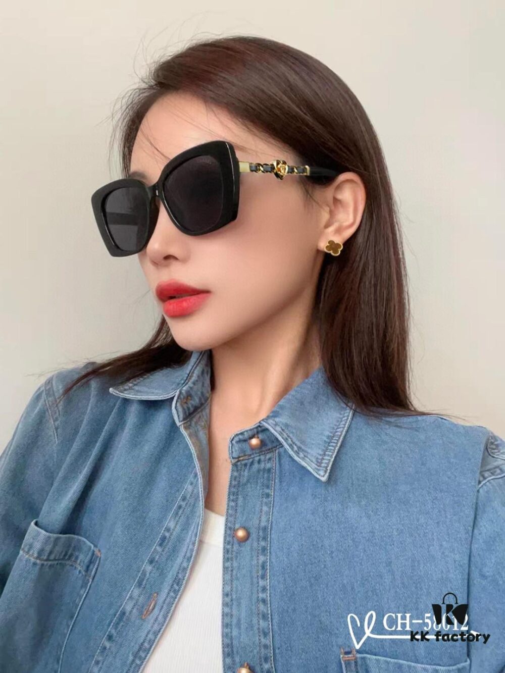 CHANEL France - POLARIZED HD Resin Lens Sunglasses, TR Frame Lightweight Comfortable Wear, Size: 63-17-140, Model: 58012