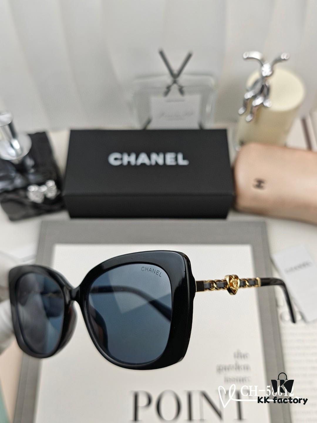 CHANEL France - POLARIZED HD Resin Lens Sunglasses, TR Frame Lightweight Comfortable Wear, Size: 63-17-140, Model: 58012