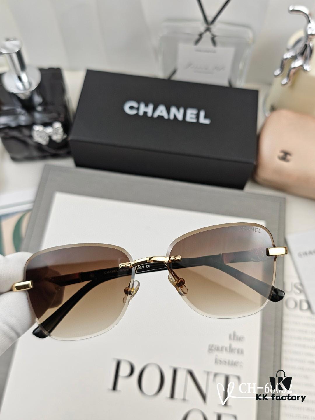 CHANEL France - POLARIZED HD Resin Lens Sunglasses with Lightweight TR Frame, Stylish Unisex Design for Travel and Daily Wear