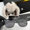 New CHANEL Square Sunglasses with Pearl Accents and Metallic Bridge