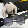 CHANEL 2025 New Camellia Trendy Best-Selling Fashion Round Frame High-Definition Polarized Sunglasses, Comfortable Wear, Influencer Popular Style