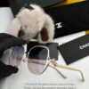 CHANEL 2025 New Camellia Trendy Best-Selling Fashion Round Frame High-Definition Polarized Sunglasses, Comfortable Wear, Influencer Popular Style