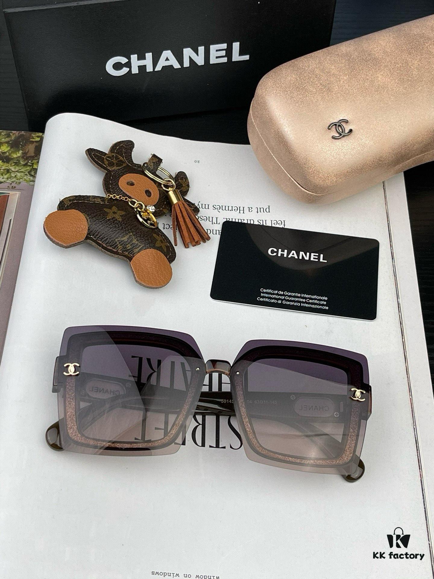 TR Polarized Series - Chanel Oversized Square Sunglasses, Model CH5911