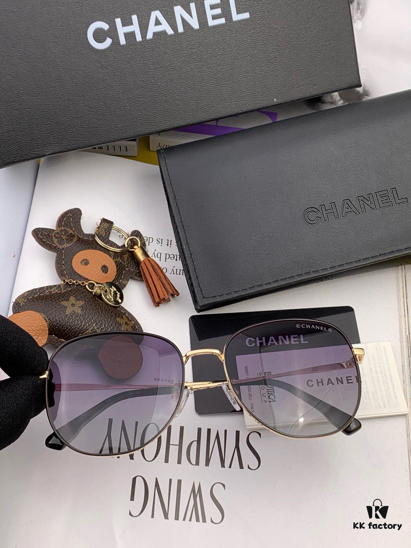 CHANEL Fashion Trendy Oversized Sunglasses Comfortable Wear Influencer Popular Style