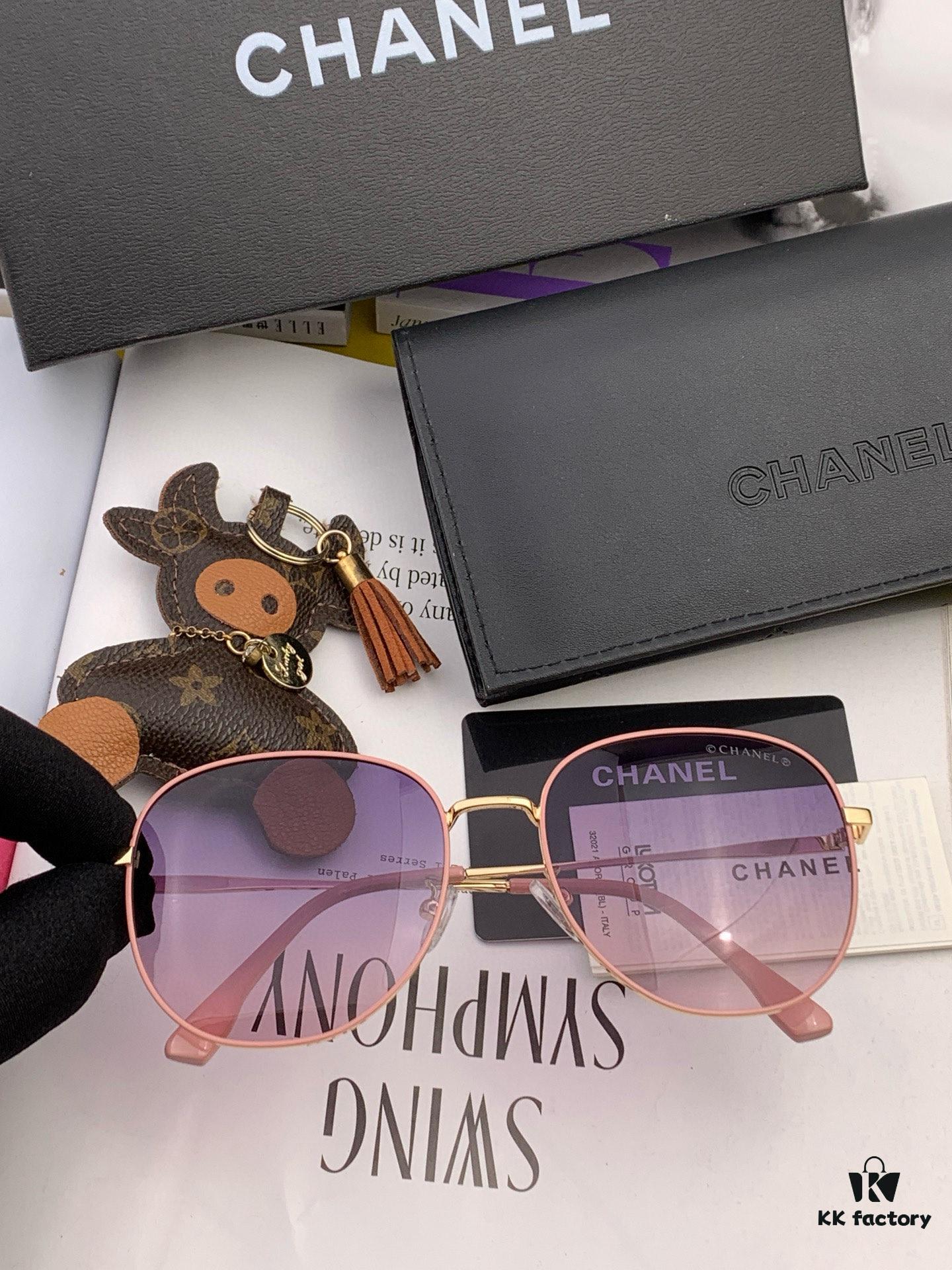 CHANEL Fashion Trendy Oversized Sunglasses Comfortable Wear Influencer Popular Style