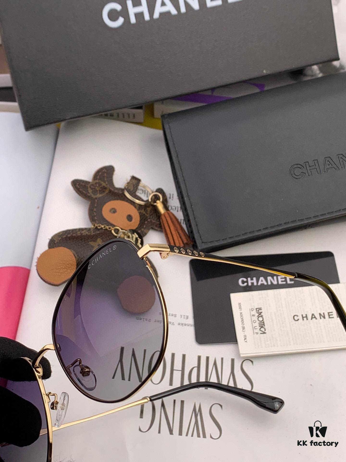 CHANEL Fashion Trendy Oversized Sunglasses Comfortable Wear Influencer Popular Style