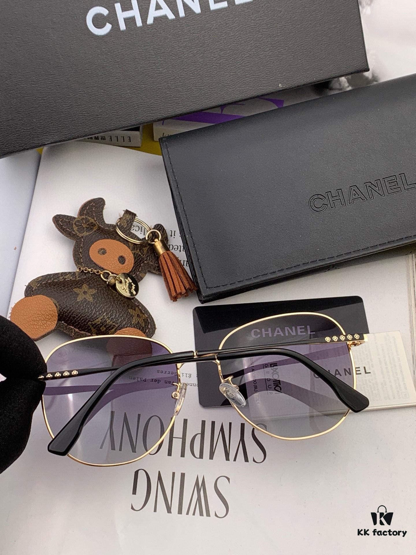 CHANEL Fashion Trendy Oversized Sunglasses Comfortable Wear Influencer Popular Style