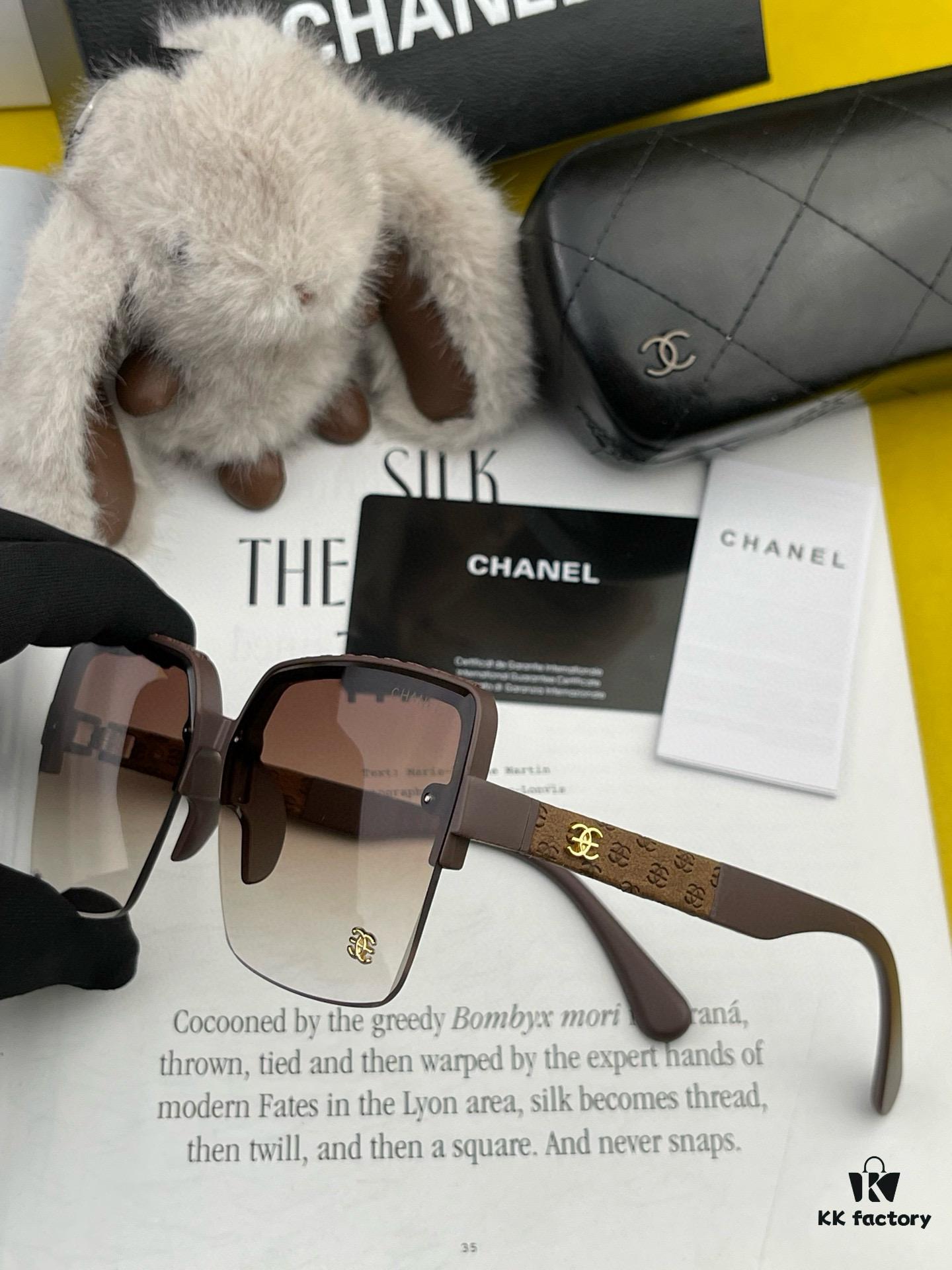 CHANE Chanel Volcano Rain Fashion Frameless Sunglasses Lens Top Luxury High Quality Women's Driving Sunglasses Model: CH3301