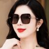 CHANEL 2025 New Arrival Camellia Fashion Best-Selling Round Frame HD Polarized Sunglasses, Comfortable Wear, Influencer Popular Style