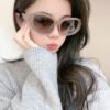 CHANEL 2025 New Arrival Trendy Round Frame Sunglasses for Women, High-Definition Thick Polarized UV Protection Shades, Comfortable Wear, Influencer Favorite Style 🕶️ 🎉 Premium TR Frame ♥️♥️ Model CH3991