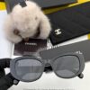 CHANEL 2025 New Arrival Trendy Round Frame Sunglasses for Women, High-Definition Thick Polarized UV Protection Shades, Comfortable Wear, Influencer Favorite Style 🕶️ 🎉 Premium TR Frame ♥️♥️ Model CH3991