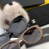 CHANEL 2025 New Arrival Trendy Round Frame Sunglasses for Women, High-Definition Thick Polarized UV Protection Shades, Comfortable Wear, Influencer Favorite Style 🕶️ 🎉 Premium TR Frame ♥️♥️ Model CH3991