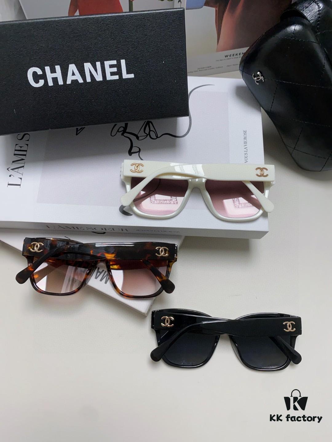 Chanel Pearl Sunglasses for Women, New Double C Polarized Sun Glasses, Celebrity Cat-eye Sunglasses, Fashion Hot-selling Eyewear