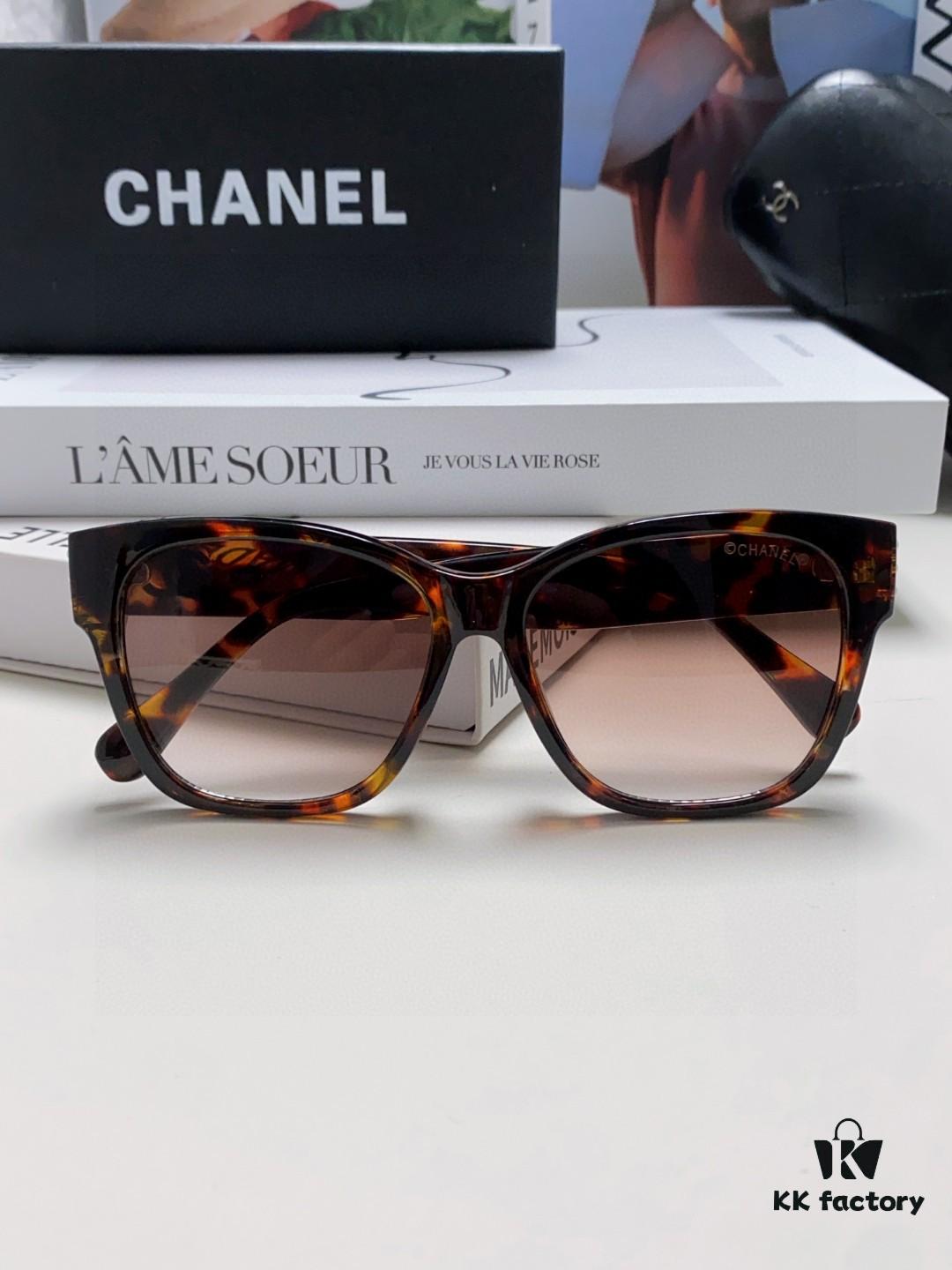 Chanel Pearl Sunglasses for Women, New Model with Double C Polarized Lenses, Celebrity-Favorite Sun Glasses, Fashionable and Popular Eyewear