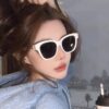 Chanel Pearl Sunglasses for Women, New Double C Polarized Celebrity Cat-eye Sun Glasses, Fashionable Popular Style