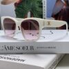 Chanel Pearl Sunglasses for Women, New Double C Polarized Celebrity Cat-eye Sun Glasses, Fashionable Popular Style