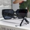 Chanel 2025 New Arrival Letter-Frame Sunglasses for Women, Korean Style Trendy Versatile Sun Glasses, Minimalist Fashion Eyewear for Street Photography