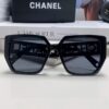 Chanel 2025 New Arrival Letter-Frame Sunglasses for Women, Korean Style Trendy Versatile Sun Glasses, Minimalist Fashion Eyewear for Street Photography