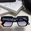 Chanel 2025 New Arrival Letter-Frame Sunglasses for Women, Korean Style Trendy Versatile Sun Glasses, Minimalist Fashion Eyewear for Street Photography