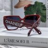 Chanel 2025 New Arrival Letter-Frame Sunglasses for Women, Korean Style Trendy Versatile Shades, Minimalist Fashion Glasses for Street Photography
