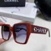 Chanel 2025 New Arrival Letter-Frame Sunglasses for Women, Korean Style Trendy Versatile Shades, Minimalist Fashion Glasses for Street Photography