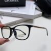 Chanel 2025 New Arrival Black Frame Glasses, Same Style as Zhao Lusi, Women's Minimalist Chic Optical Frames with Chain Detail, Blue Light Blocking, Prescription Ready, Oversized for a Flattering Look