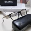 Chanel 2025 New Arrival Black Frame Glasses, Same Style as Zhao Lusi, Women's Minimalist Chic Optical Frames with Chain Detail, Blue Light Blocking, Prescription Ready, Oversized for a Flattering Look
