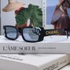 Chanel 2025 Summer New Arrival Recommended on Xiaohongshu, Large Double C Logo Sunglasses