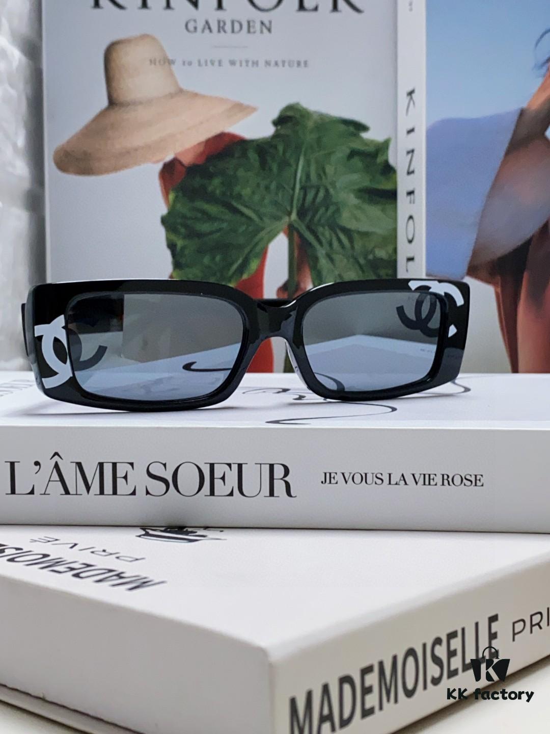Chanel 2025 Summer New Arrival Recommended on Xiaohongshu, Large Double C Logo Sunglasses