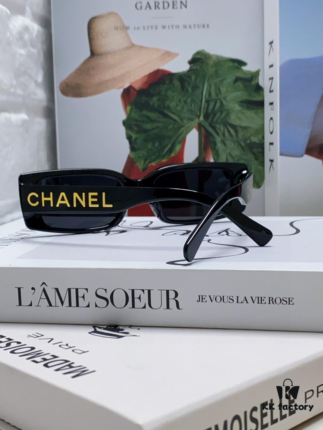 Chanel 2025 Summer New Arrival Recommended on Xiaohongshu, Large Double C Logo Sunglasses