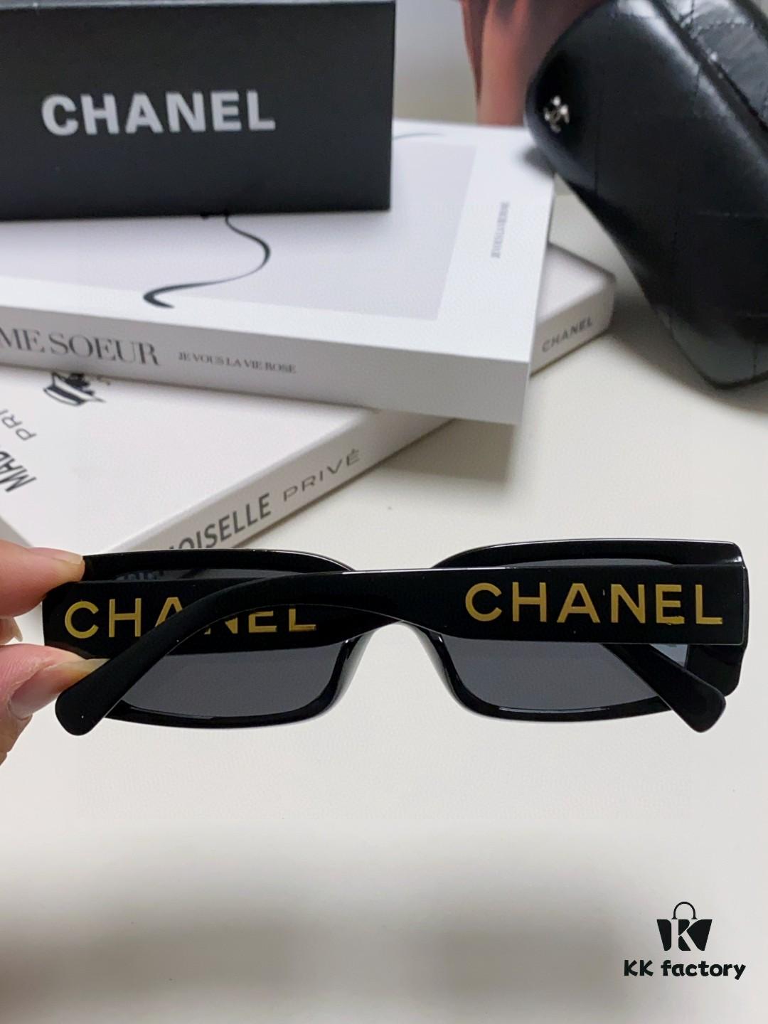Chanel 2025 Summer New Arrival Recommended on Xiaohongshu, Large Double C Logo Sunglasses
