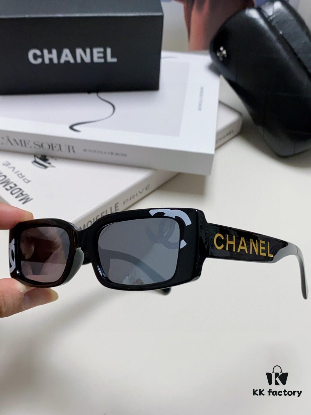 Chanel 2025 Summer New Arrival Recommended on Xiaohongshu, Large Double C Logo Sunglasses