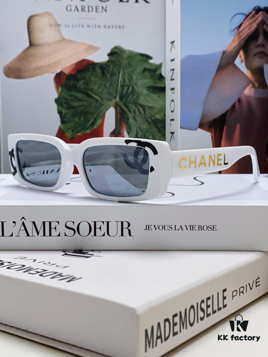 Chanel 2025 Summer New Arrival Popular on Xiaohongshu Double C Logo Sunglasses