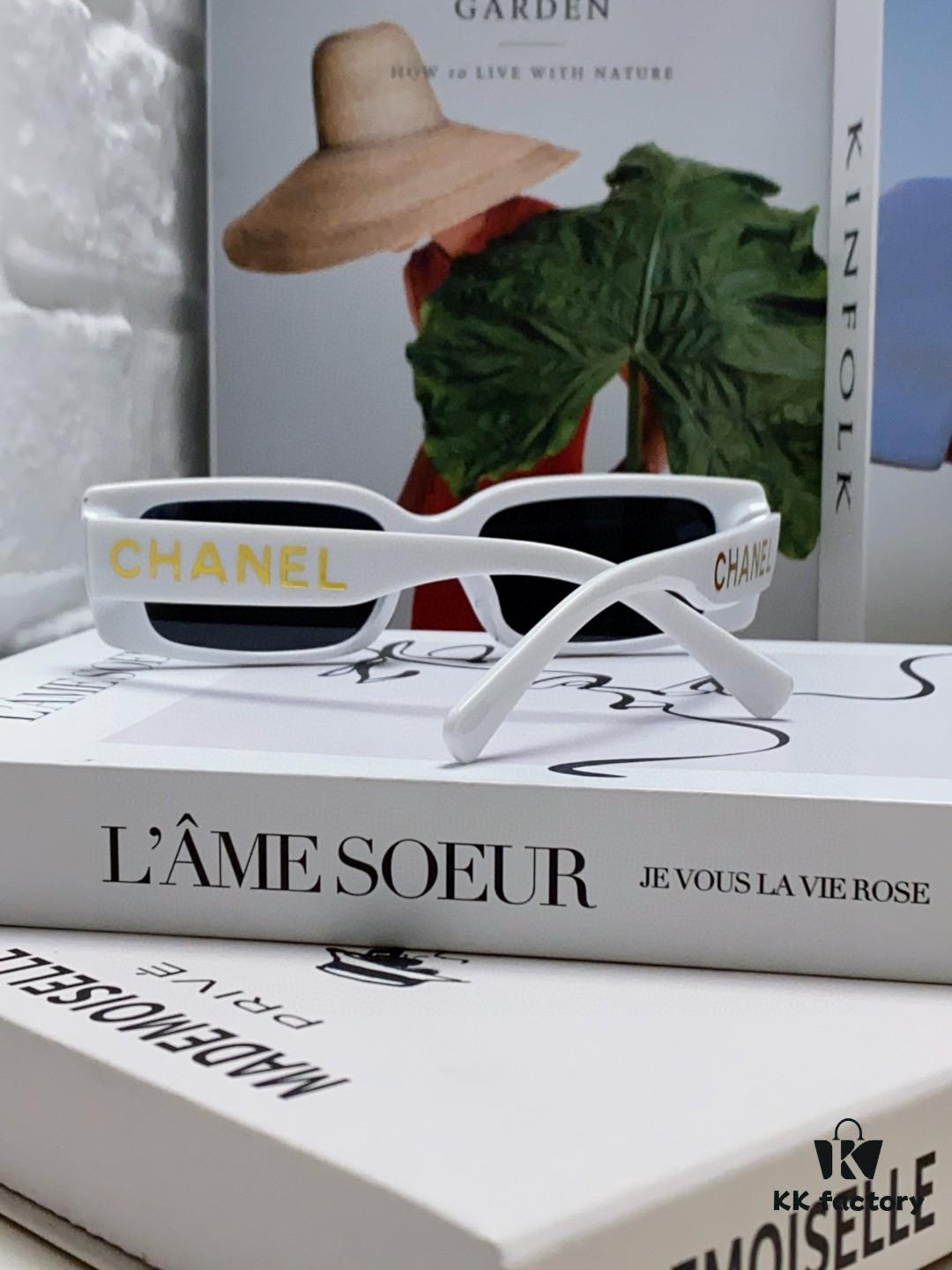 Chanel 2025 Summer New Arrival Popular on Xiaohongshu Double C Logo Sunglasses