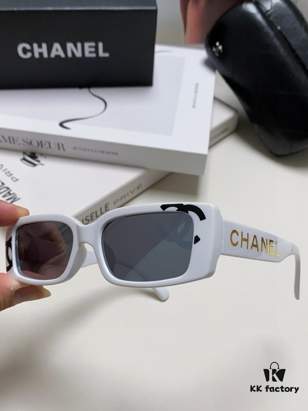 Chanel 2025 Summer New Arrival Popular on Xiaohongshu Double C Logo Sunglasses