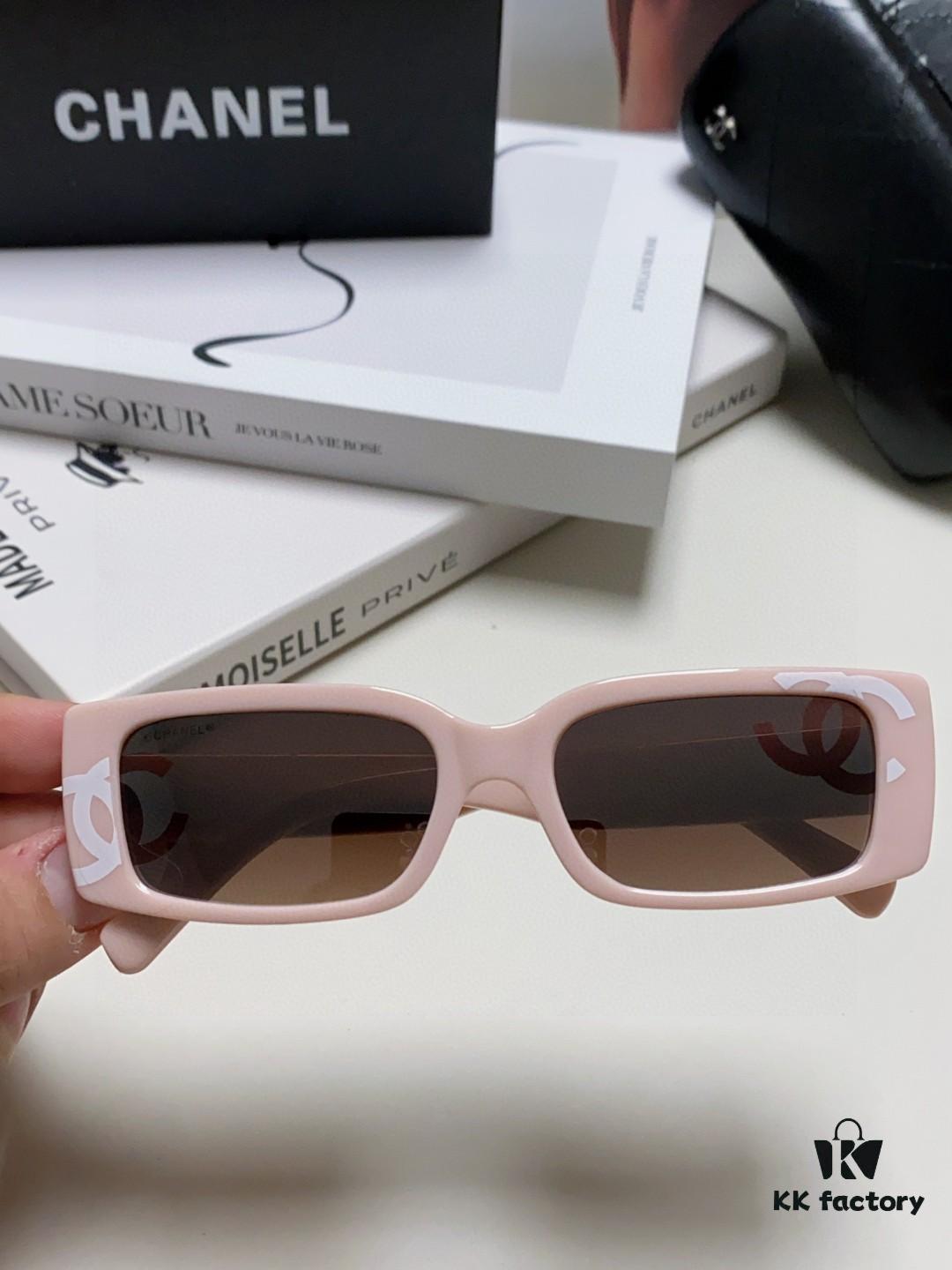 Chanel 2025 Summer New Arrival Recommended on Xiaohongshu, Large Double C Logo Sunglasses