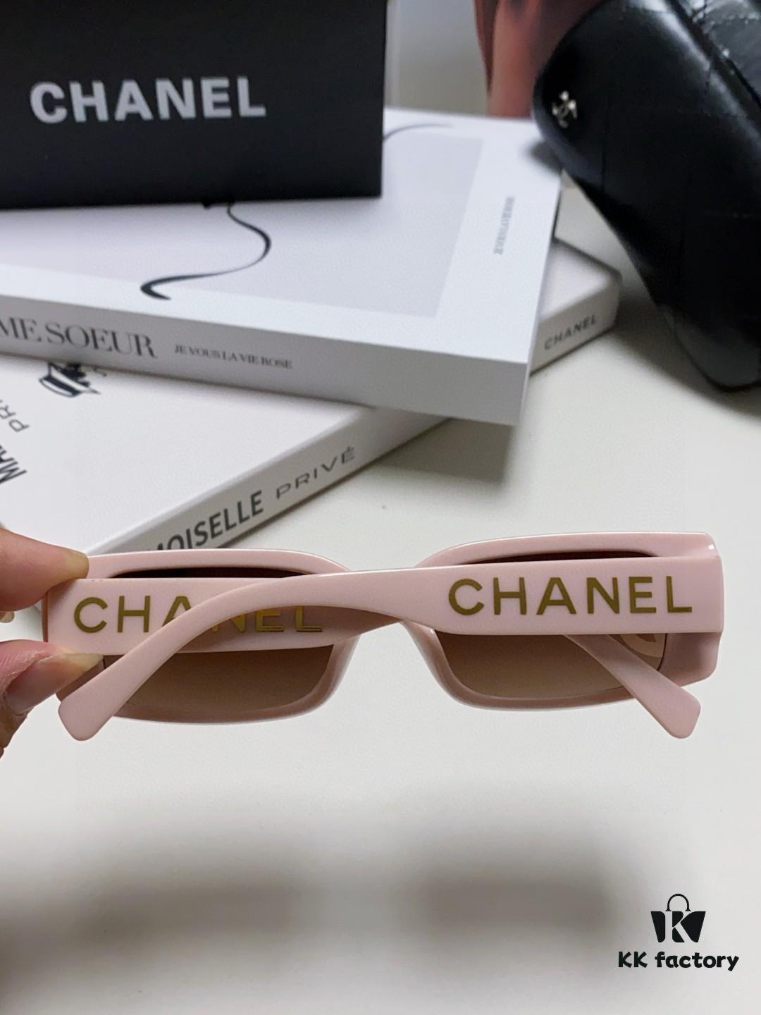 Chanel 2025 Summer New Arrival Recommended on Xiaohongshu, Large Double C Logo Sunglasses