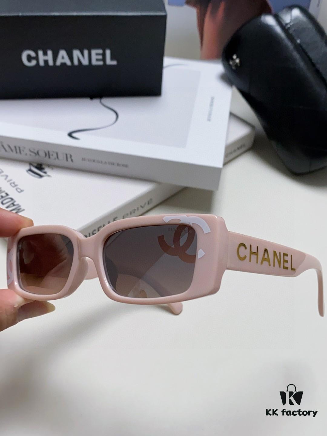Chanel 2025 Summer New Arrival Recommended on Xiaohongshu, Large Double C Logo Sunglasses