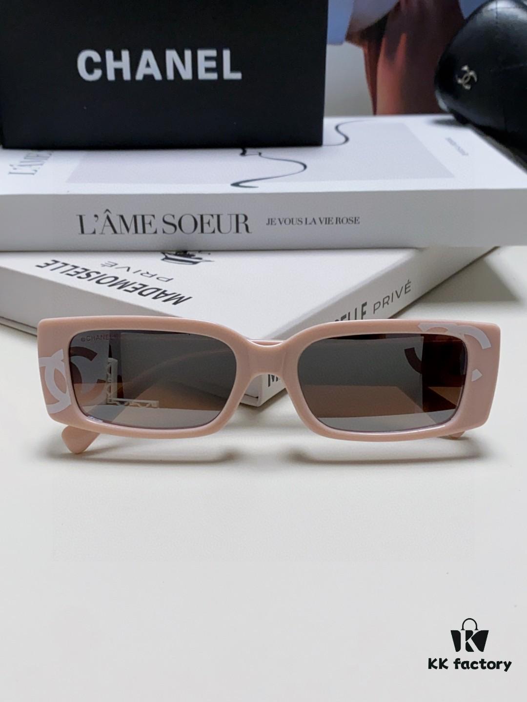 Chanel 2025 Summer New Arrival Recommended on Xiaohongshu, Large Double C Logo Sunglasses