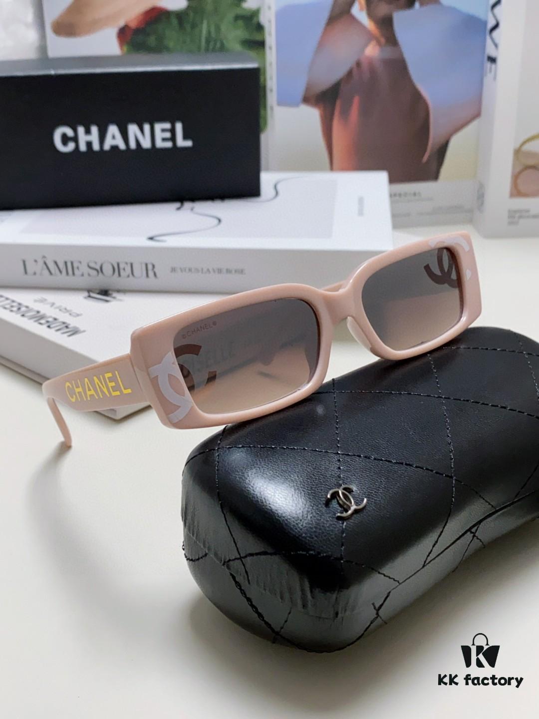 Chanel 2025 Summer New Arrival Recommended on Xiaohongshu, Large Double C Logo Sunglasses