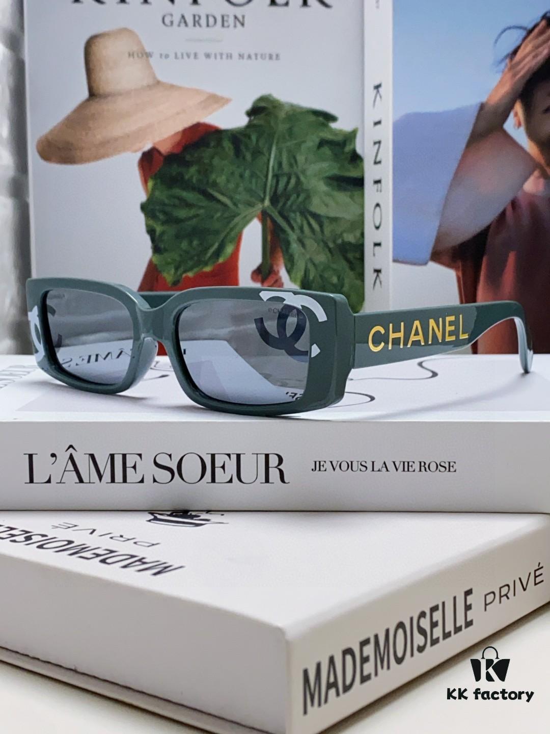 Chanel 2025 Summer New Arrival Popular on Xiaohongshu CC Large Logo Sunglasses