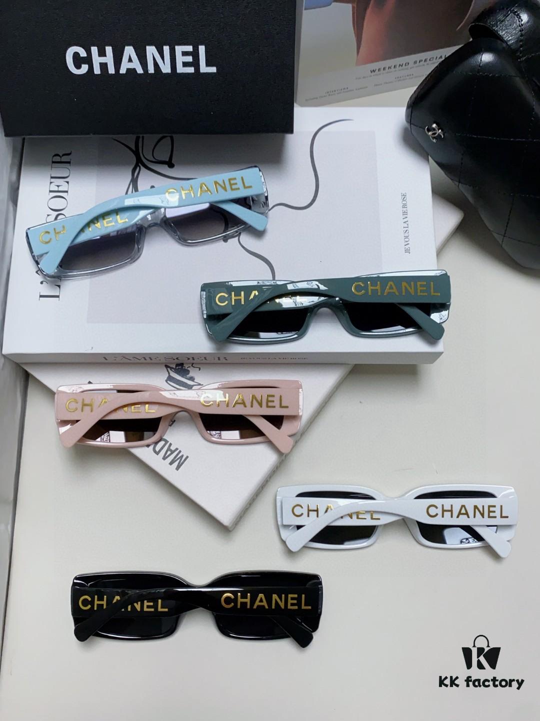 Chanel 2025 Summer New Arrival Popular on Xiaohongshu CC Large Logo Sunglasses