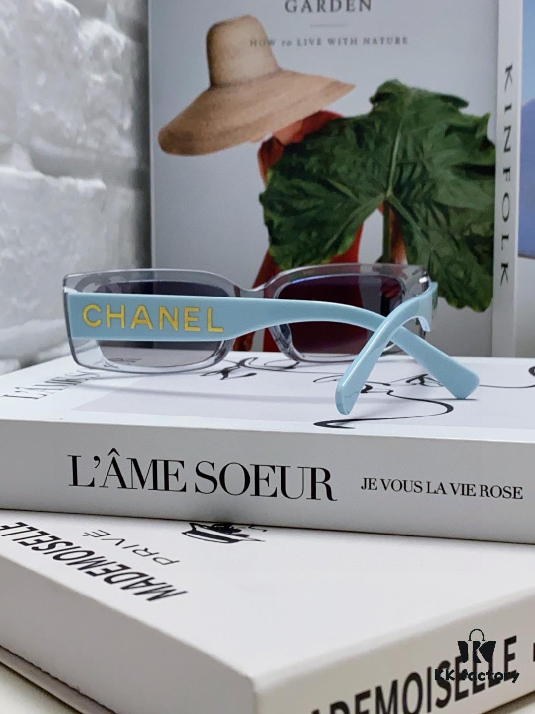 Chanel 2025 Summer New Arrival Popular on Xiaohongshu CC Large Logo Sunglasses